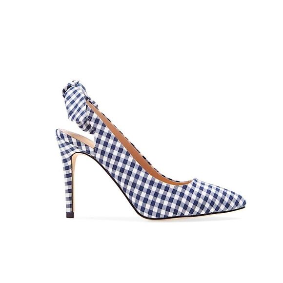 BCBG Henaya Pointed Toe Gingham Pump - Picture 6 of 7